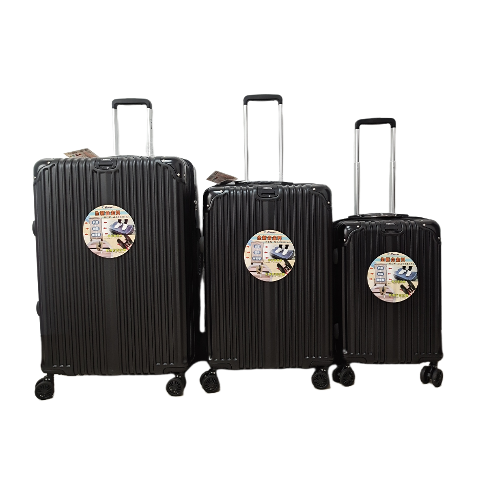 Valise de bagage de voyage de coquille dure de chariot à PC d'ABS de logo adapté aux besoins du client